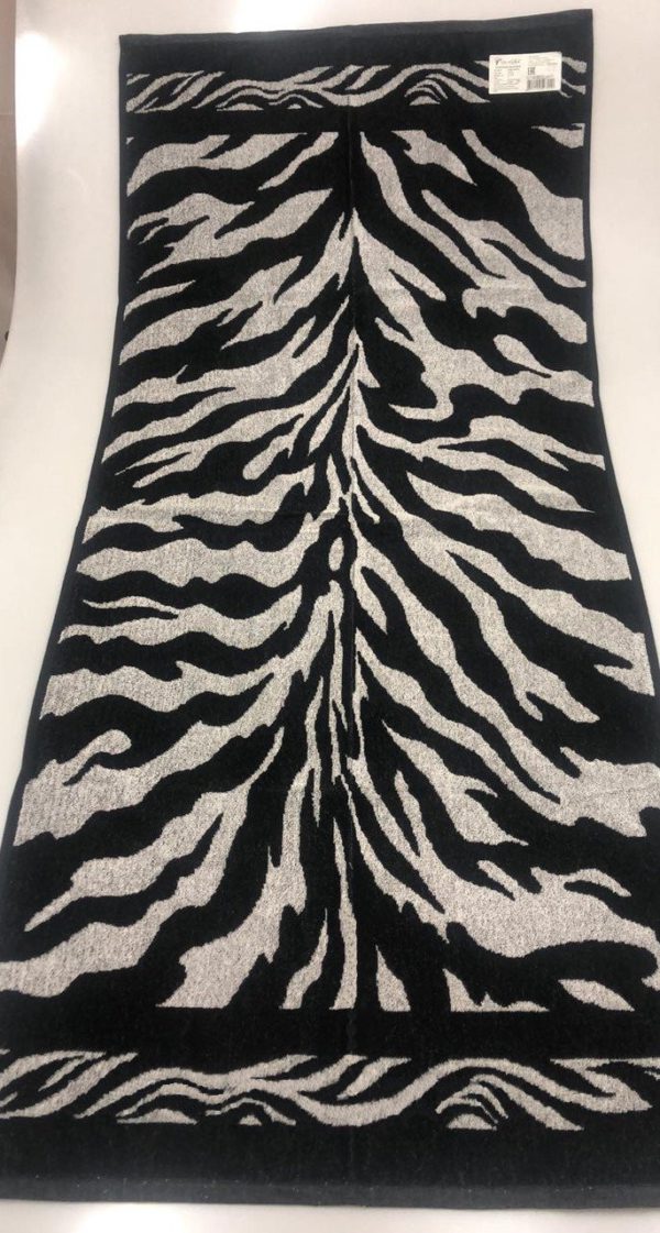 Zebra 600x1121 - Махровое полотенце банное 67*150 см рис. Зебра