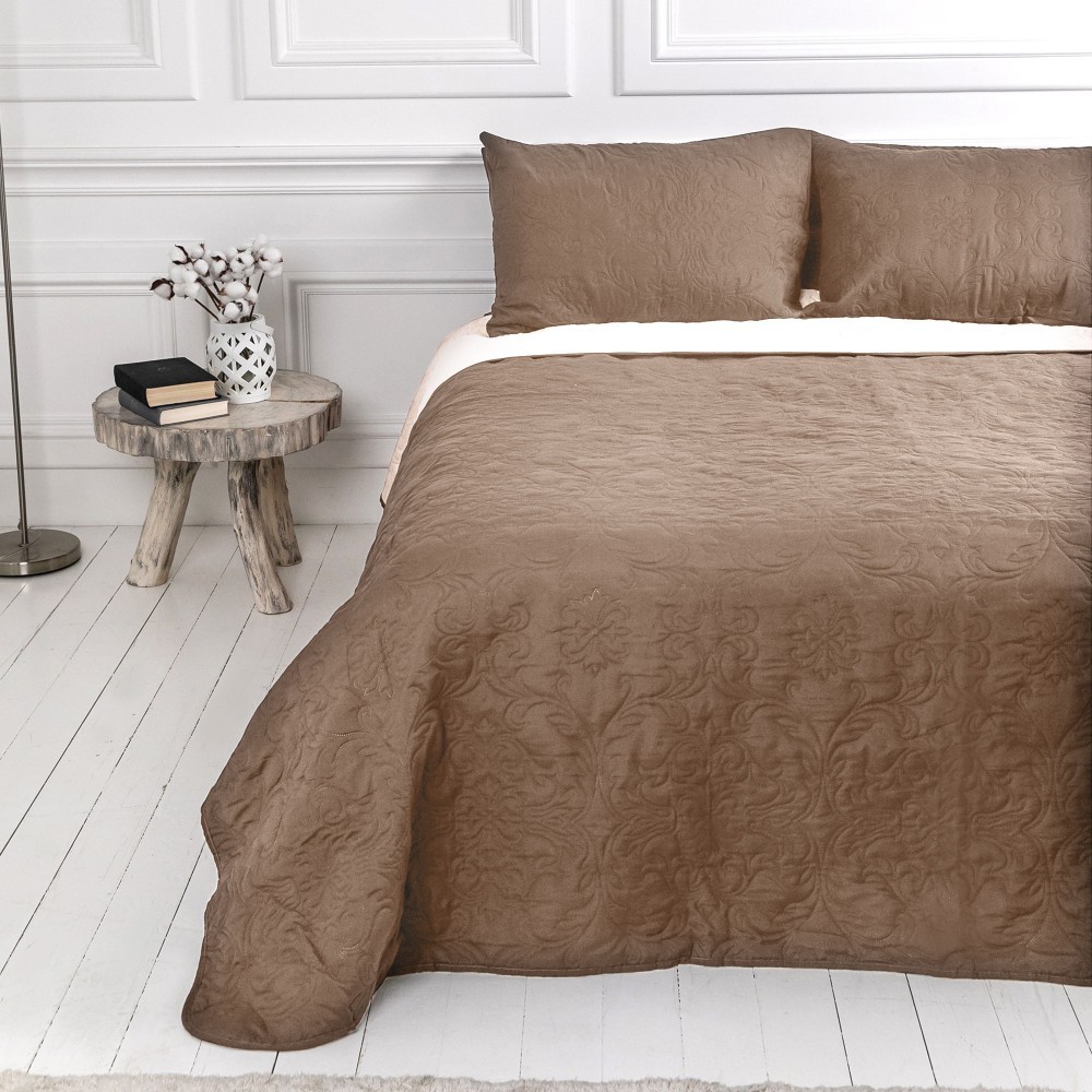 Покрывало стёганое двухстороннее Винтаж Капучино — изображение 2