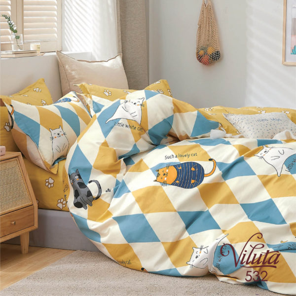 532 600x600 - Комплект постельного белья подростковый Вилюта Сатин Twill 532