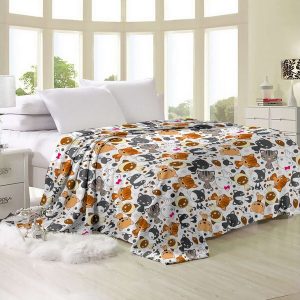 pled sofia velsoft mikrofibra kotiki2 300x300 - Плед мікрофібра велсофт ТМ Софія 150х220 см диз. Котики